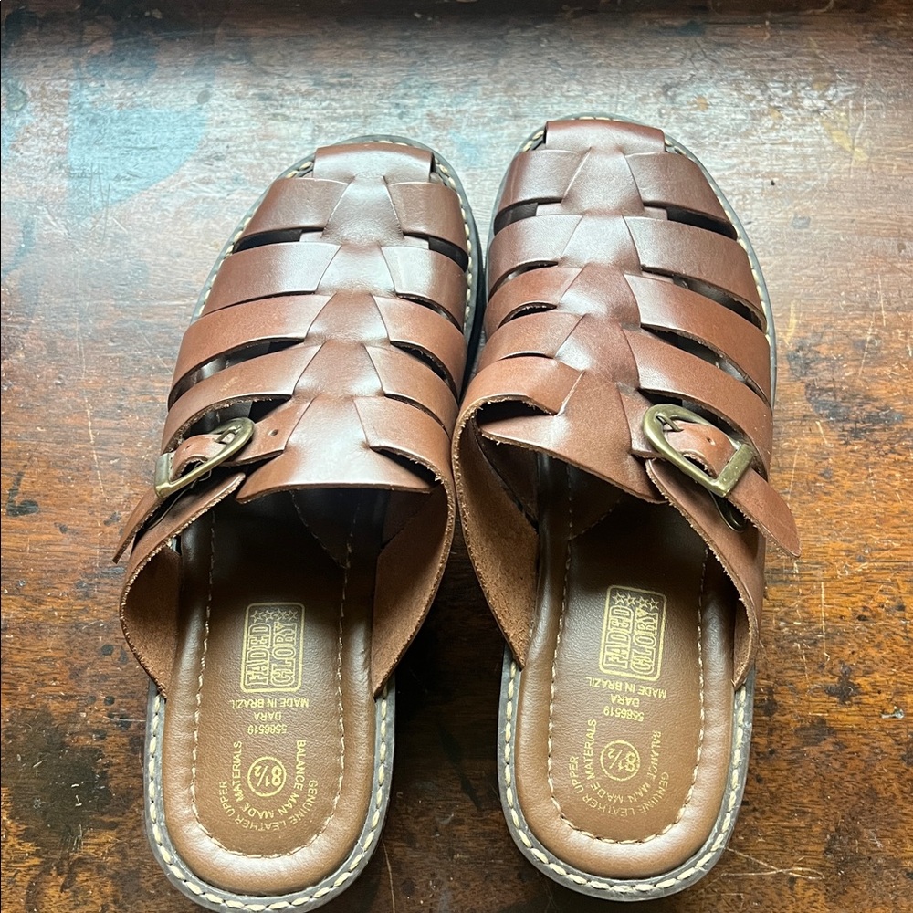 Vintage Fisherman Leather Sandals - Picture 5 of 5